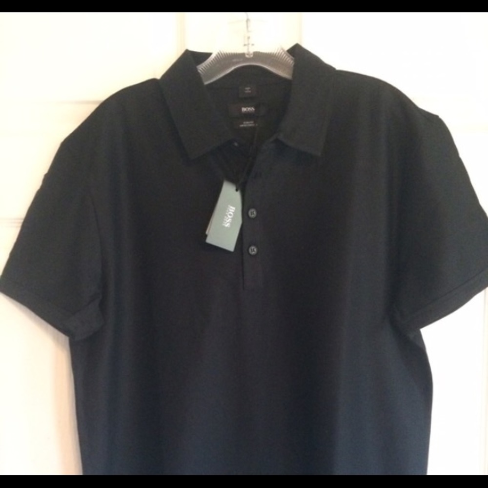 NWT black Hugo Boss 'Arpino' polo Size XL